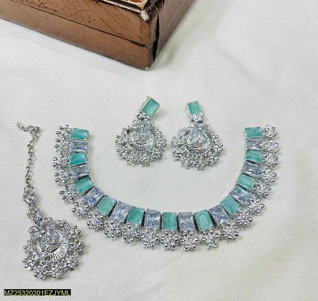 fancy circle necklace set 2