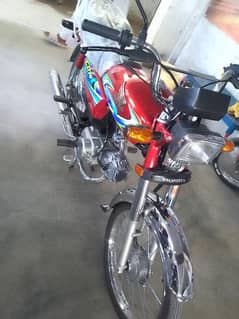 *Honda CD 70 Red Color Model 2024 Only One Tuning Done Total 1400 Km