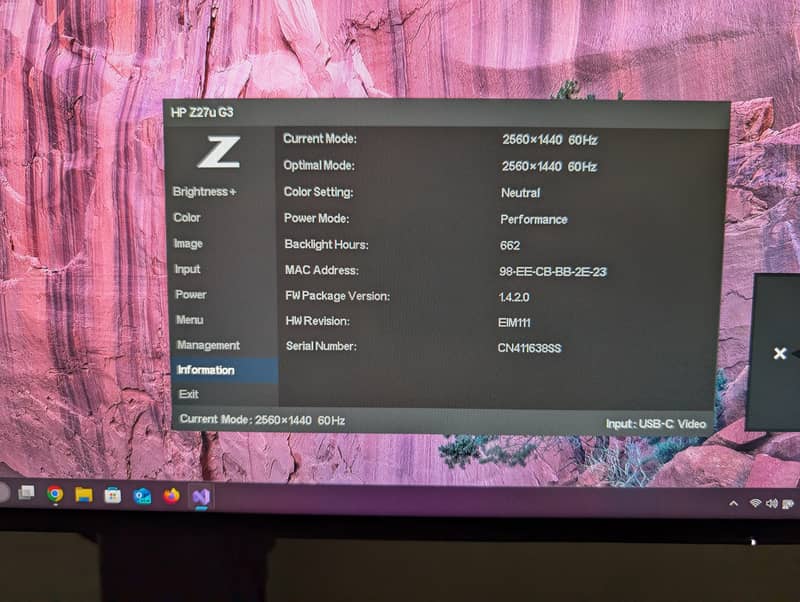 HP Z27u G3 2k monitor 0