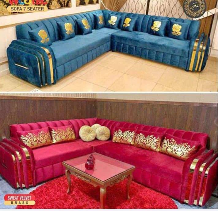 Sofa set/sofa stool/puffy set/L shape sofa/5 seater sofa/7 seater sofa 3