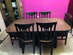 Dinning table with 6 chairs