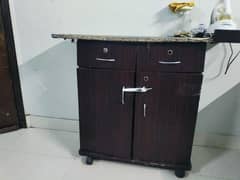 iron stand with cupboard in good condition