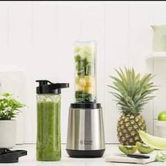 Russel Hobbs juicer machine with 2 bottle and 1 blender