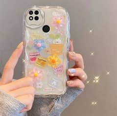 Mbl cover for redmi 10C with hand strap 3D cute cartoon pattern