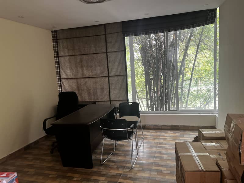 Model Town C Block 1st Floor Office Ideal Location Tile Flooring With Attached Washroom 0