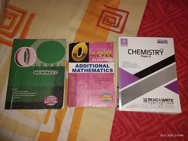 Olevel Maths, Add Maths, Chemistry Past Papers for sale 0