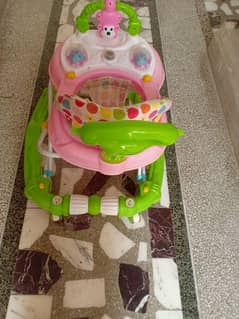 Baby Walker With Parental Push Handle
