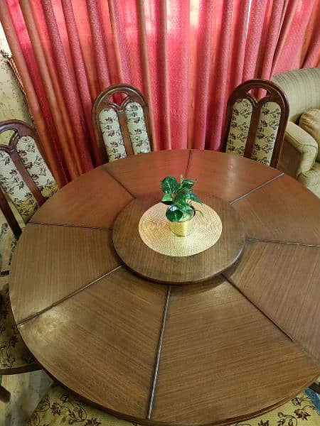 Wooden Dining Table with 8 Chairs 2