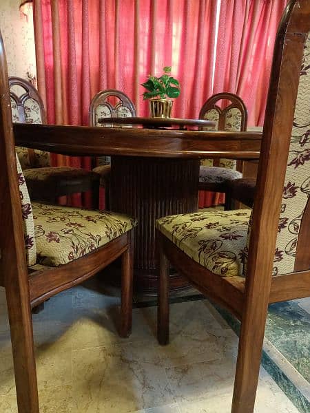Wooden Dining Table with 8 Chairs 3
