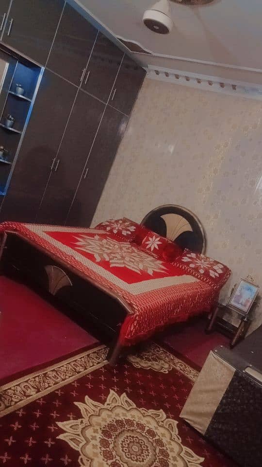 Solid wood bed for sale double bed 0