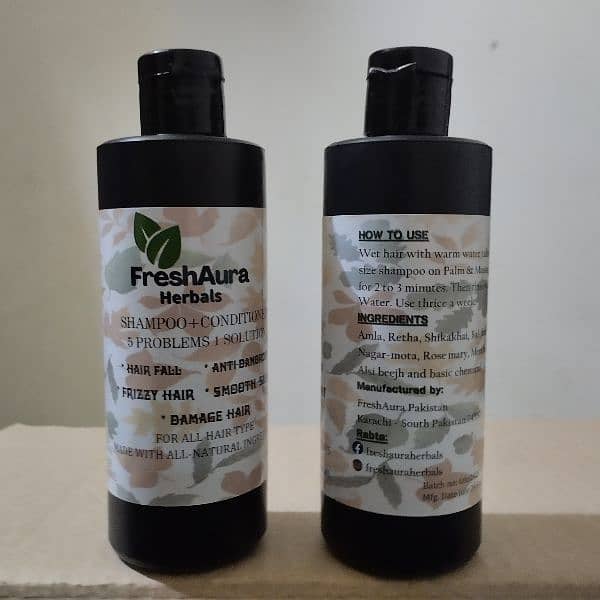 pure herbal organic shampoo 2