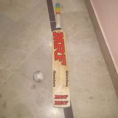 New mrf hard ball bat and ball