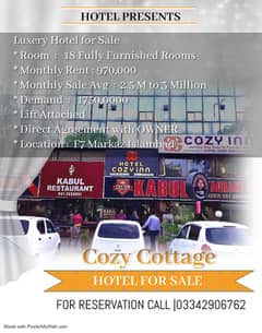 hotel for sale/running hotel for sale/ f7 markaz