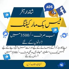 Facebook ads marketing special offer.