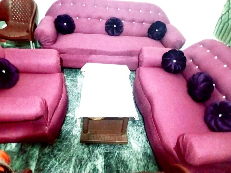 Brand New Sofa Set in Purple Color 0