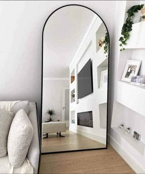 full body wall mirror with standing frame 2