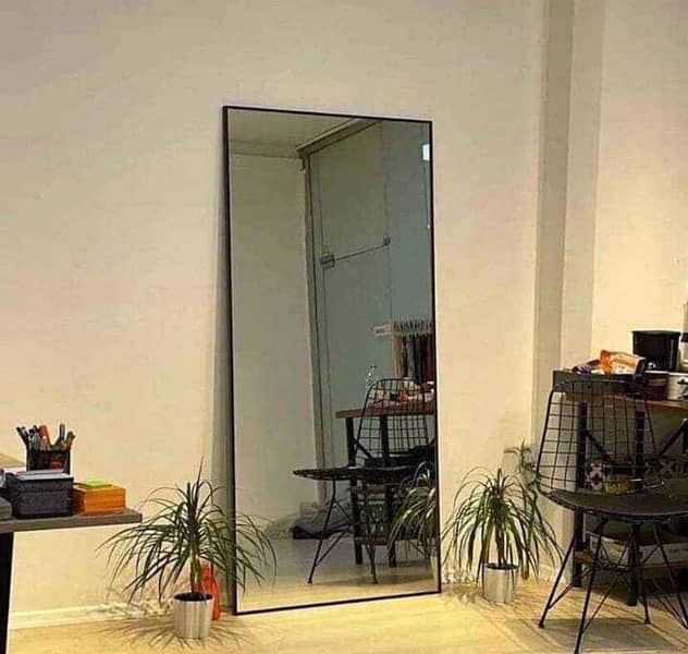 full body wall mirror with standing frame 3