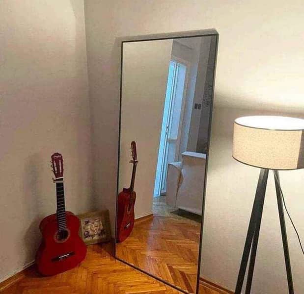 full body wall mirror with standing frame 4