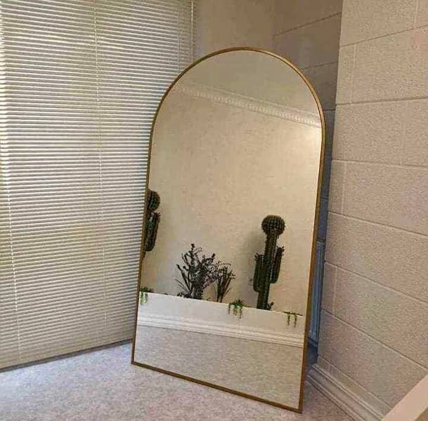 full body wall mirror with standing frame 5