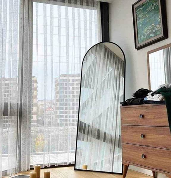 full body wall mirror with standing frame 6