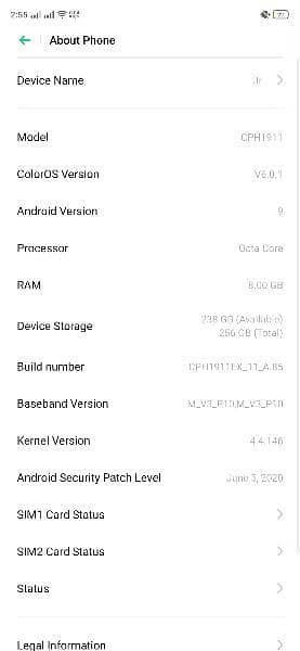 oppo f11 8;256 1