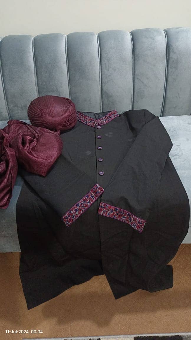 Wedding Sherwani with Turban 0