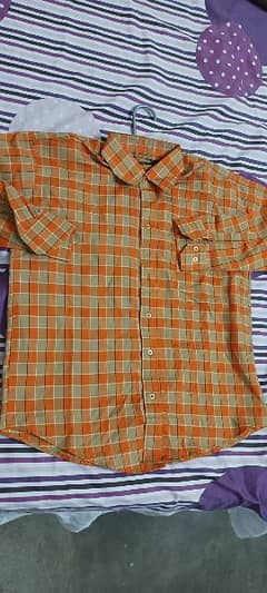 orange full sleeve shirt