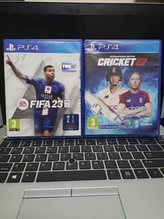 Cricket 22 & FIFA 23 for Ps4