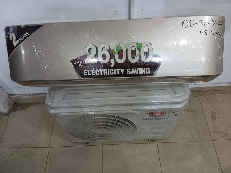 Dawlance 1.5 ton dc inverter D03UC (0306=4462/443) perfect set 0