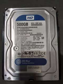 WD BLUE 500GB HARDDRIVE DESKTOP