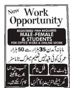 Part time jobs available