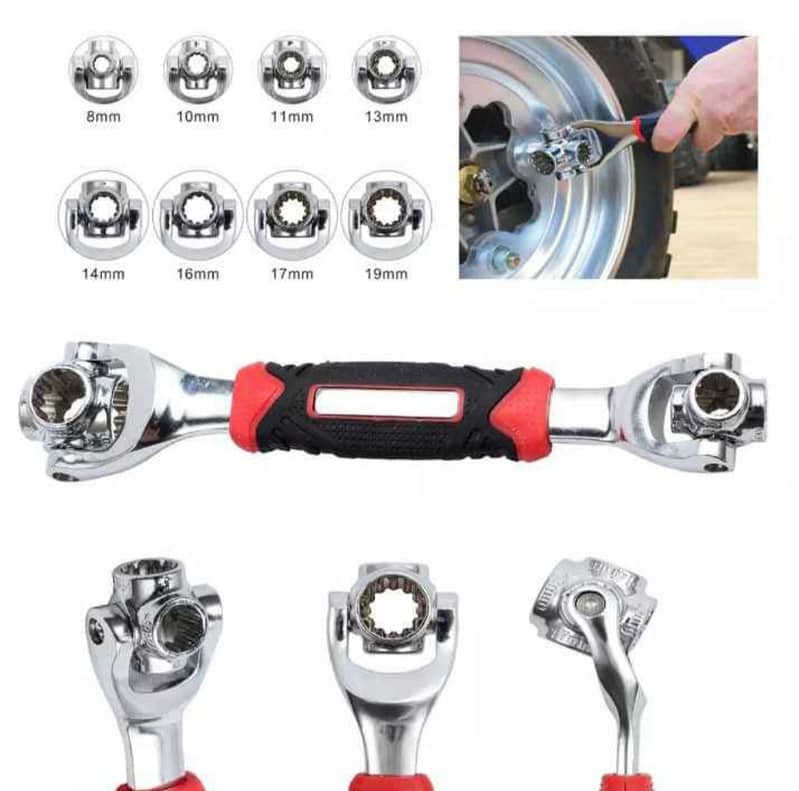 vehicle auto part toll kit bike light car clock Multi Wrench toolkit 12