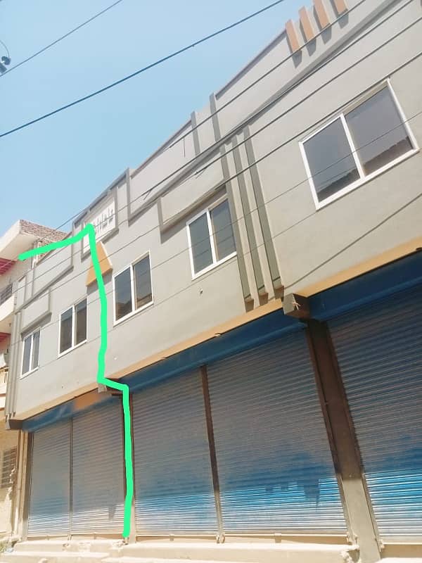 3 marla 3 bed + 2 shops for sell in New afzal Town chaklala scheme 3 7