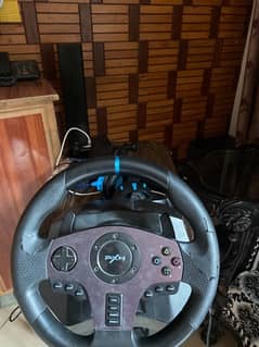 PXN v9 steering wheel with shifter and pedals