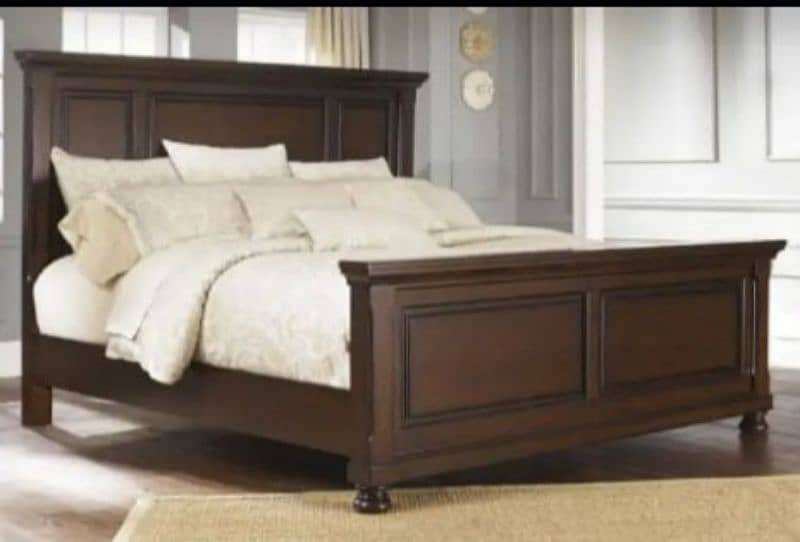 double bed set,king size bed set, sheesham wood bed set, complete set, 14