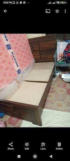 Single wooden bed for sale