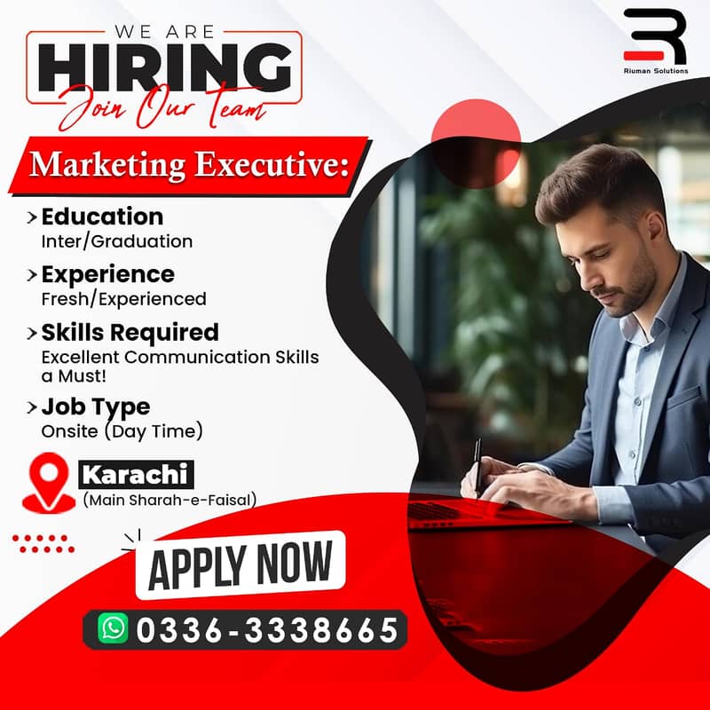 Marketing Job Opportunity at Riuman International contact 03363338665 0