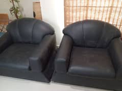 Single seater Leather Sofa set