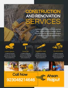 Construction Contractor/Renovation /Construction Services In Karachi