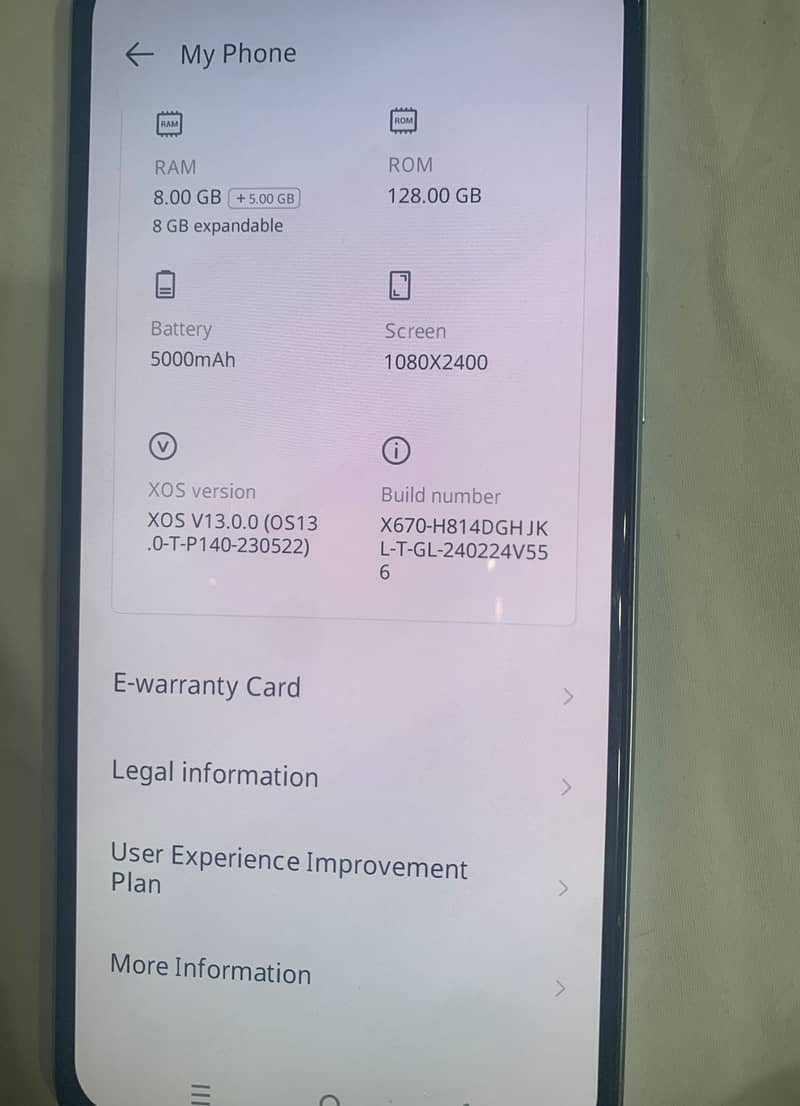 128GB Infinix note 12 G96 0