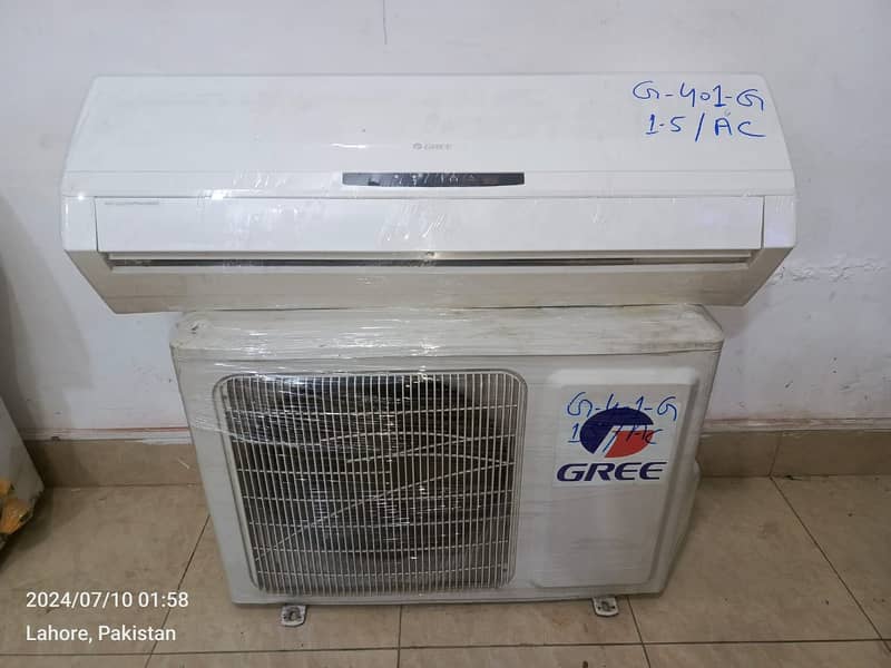 Gree 1.5 ton split AC G401G (0306=4462/443) awwsem set 0