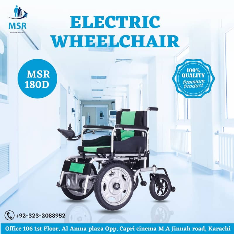 Electric Wheelchair For Sale in Peshawar | MSR 12