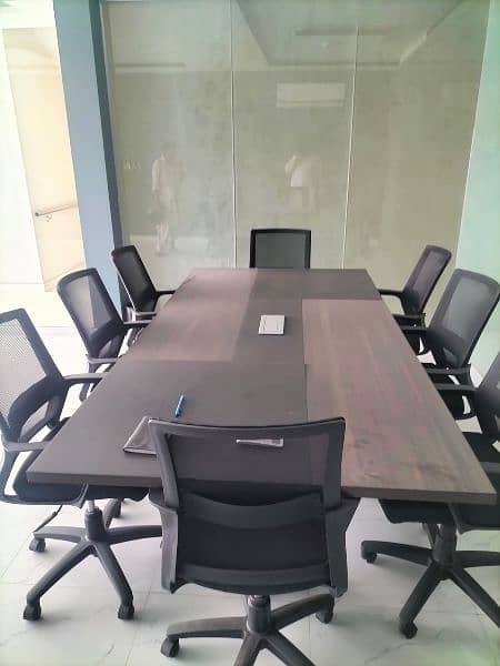 Conference table with 10 chairs 0