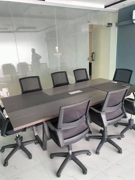 Conference table with 10 chairs 1