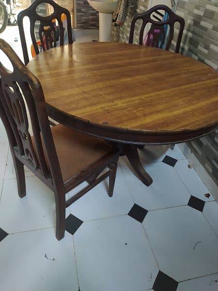 wooden dining table 1