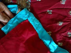 Indian fabric pure raw silk with pure Indian chiffon duappatta