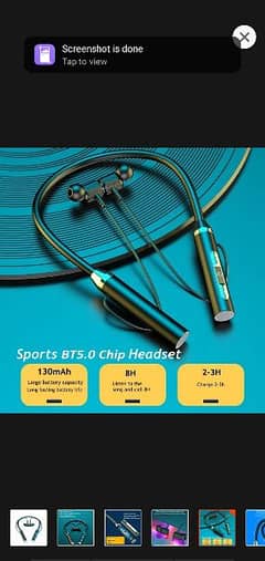 wireless headphone neck band