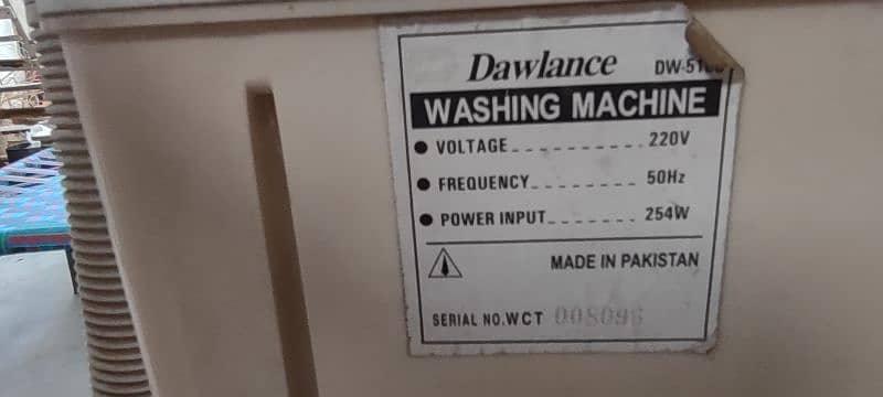 DAWLANCE WASHING MACHIN DW-5100 0