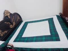 bed with dressing and two side tables urgent sale