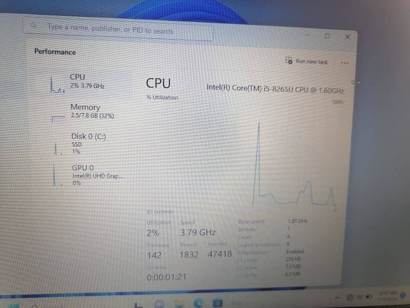 Lenovo X390 i5 8th gen 4